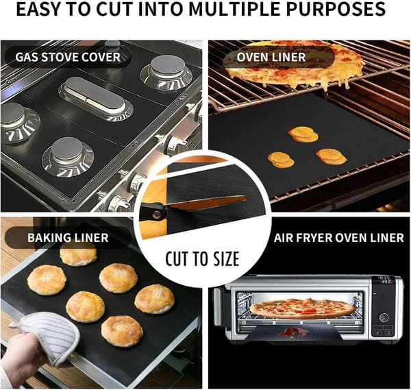 BBQ Grillmåtte Non-stick, genanvendelig (2 stk-40x60cm)