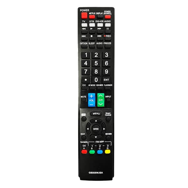 Erstatningsfjernkontroll for Sharp TV GB005WJSA