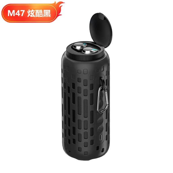 True Wireless Bluetooth Hörlurar Bluetooth högtalare in-ear earbuds 2 i 1 Röd