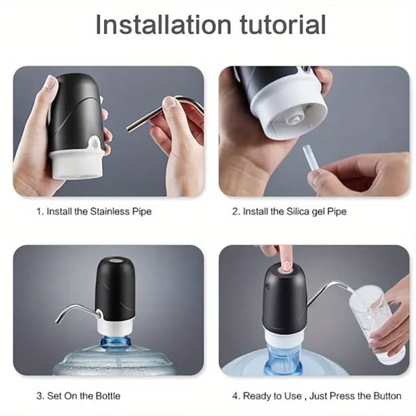 En elektrisk drikkevandspumpe, USB-opladning
