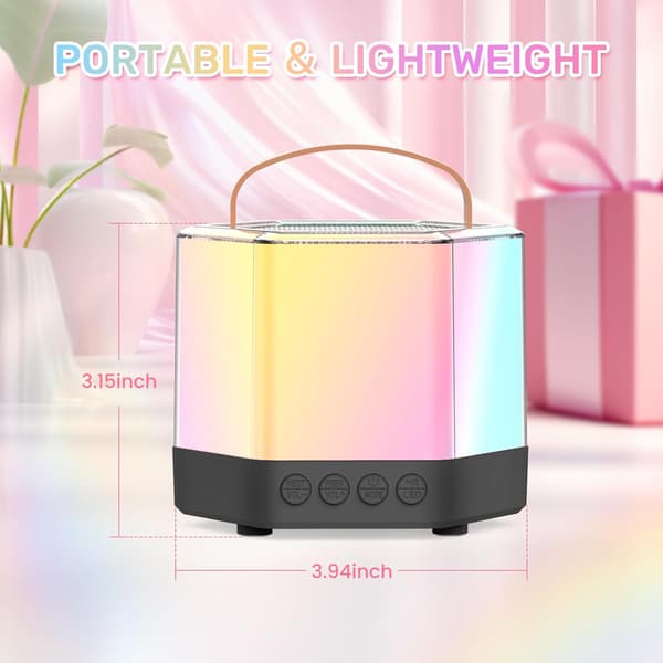 Mini Karaoke-laite lapsille, Bluetooth-kaiutin yhdellä mikrofonilla (musta)