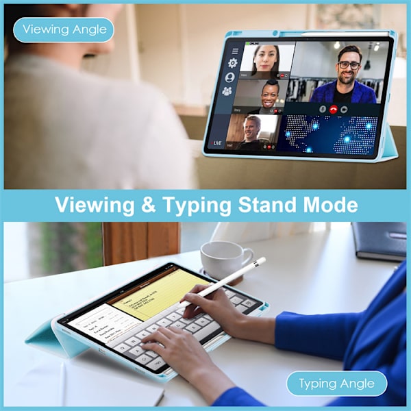 Fodral för Samsung Galaxy TAB S9 PLUS/S9 FE PLUS blå