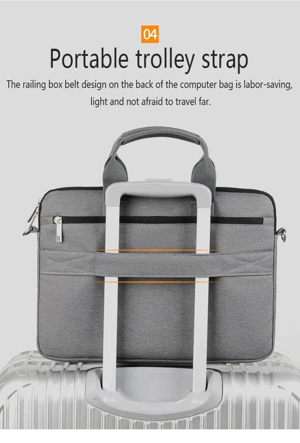 Laptop taske 15-tommer skuldertaske Sort