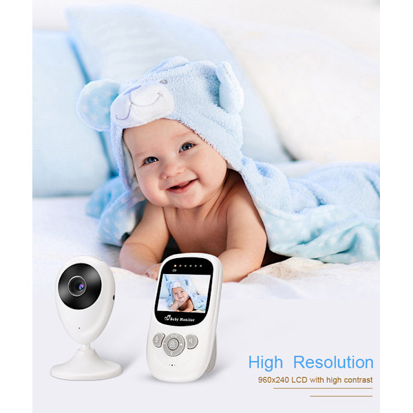 Babyalarm SP880 2,4 tommer LCD-skærm Tovejs stemmeintercom