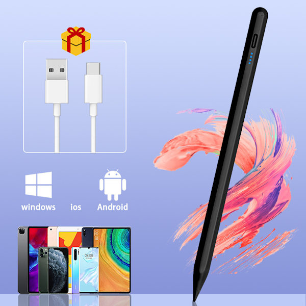 Stylus Pen tilgængelig til Android/iOS sort