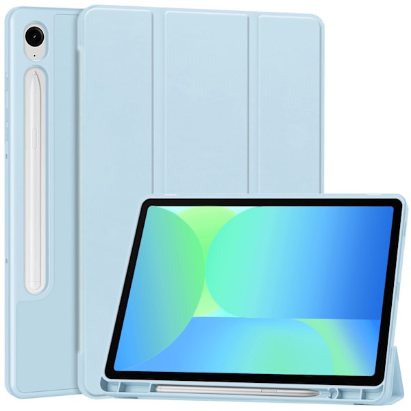 Fodral för Samsung Galaxy Tab S9/S9 FE 2023 Enfärgat skyddsfodral blått