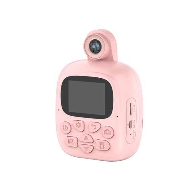 Högupplöst Digitalkamera Dubbelkamera Termisk Utskrift Rosa
