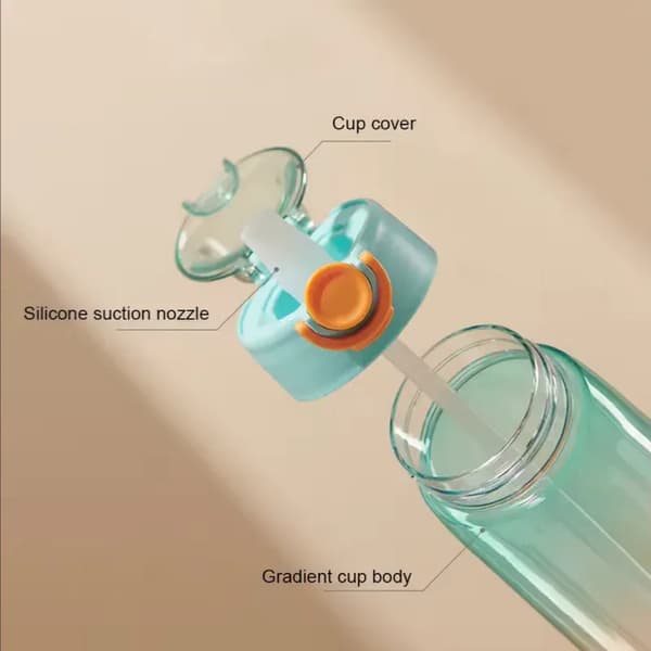 Air-Up Vattenflaska 900ml, med 3 smakskapslar, Sockerfri (Gradient rosa)