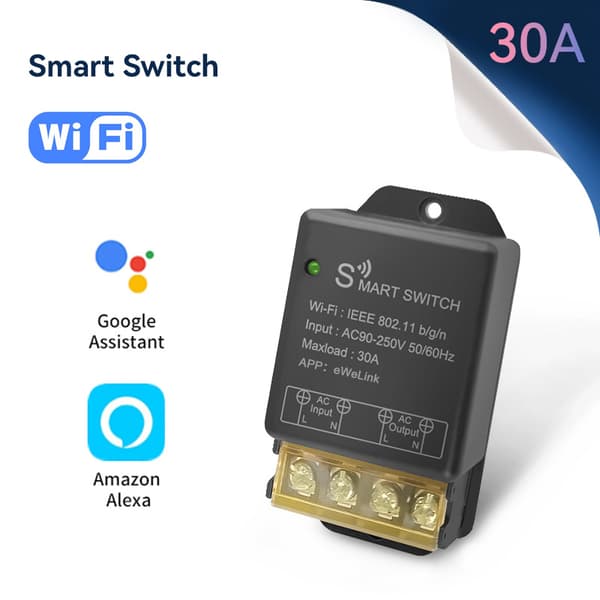 Intelligent switch WiFi Bluetooth dual mode kan fjernstyres via APP, timerfunktion