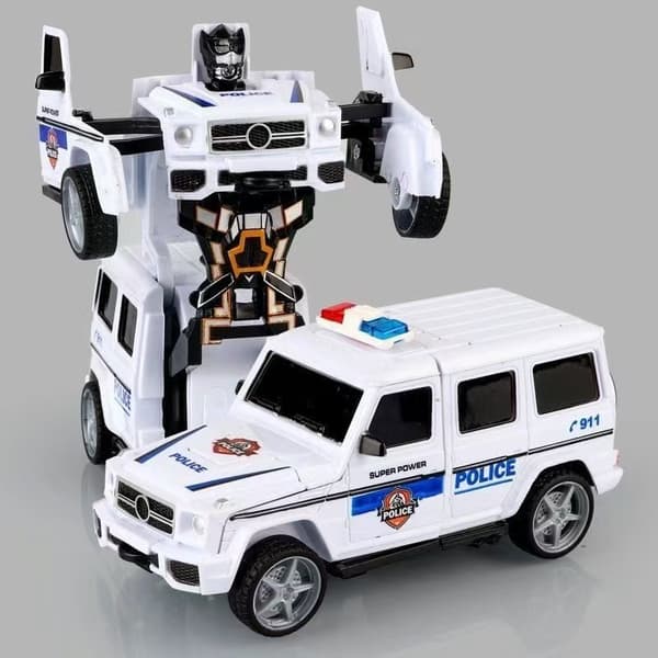 Leluauto Mini Big G Muuntuva Robotti (poliisiauto)