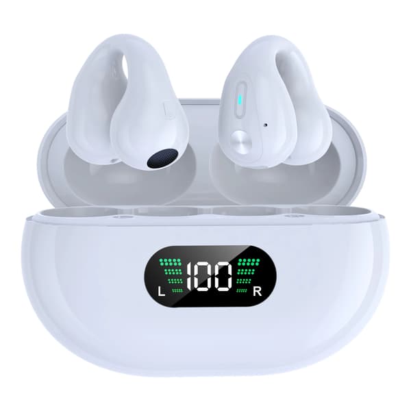 True Wireless Bluetooth Hörlurar TWS Q80 Bluetooth 5.3 Benledning Vit