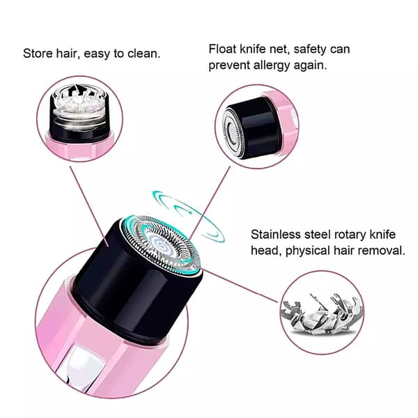 Mini Elektrisk Epilator til Ansigts- og Kropshårfjerning