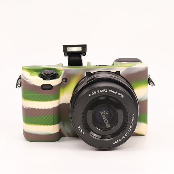 Etui til SONY A6100/A6300/A6400 Støtsikkert silikonkameraetui (blue)