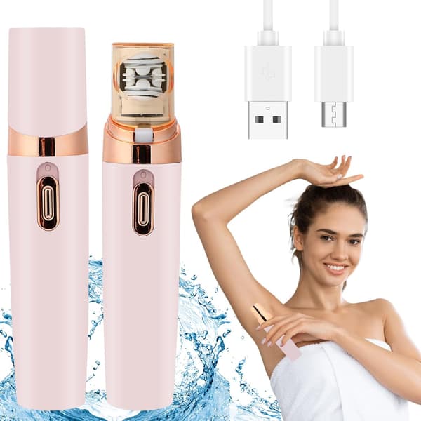 Mini Ansiktsepilator Uppladdningsbar Elektrisk Epilator Rosa