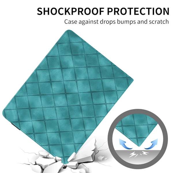 Fodral för Lenovo Tab M11 11 2024 TB330FU rutig grön
