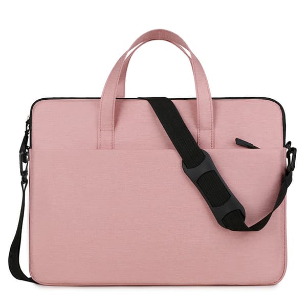 Laptopväska canvas 14-tums affärsväska rosa