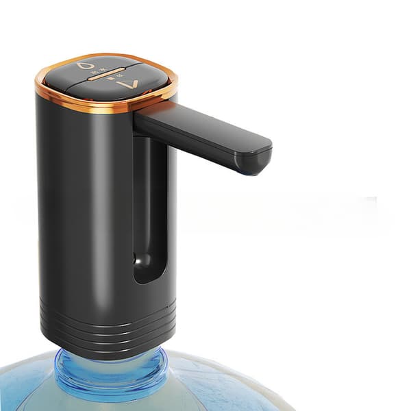Bärbar USB-vattenpump, snabb pumpning av vatten för dunkar (svart)