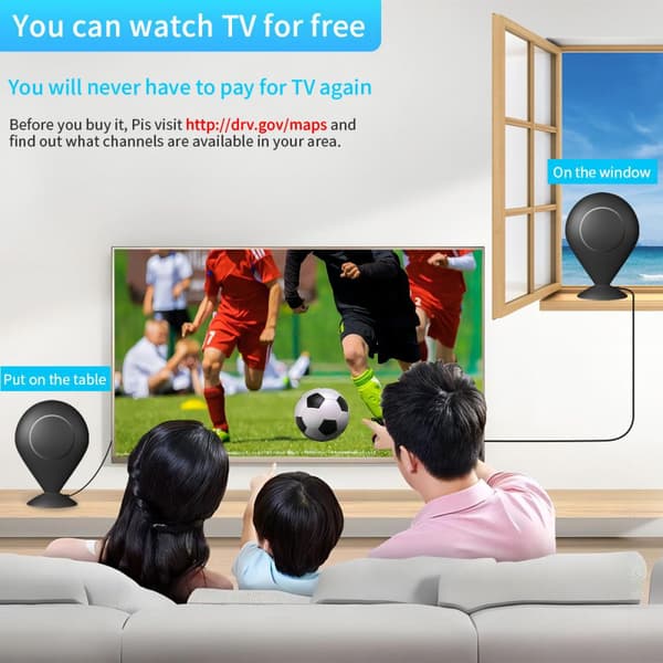 TV Antenne 1080p HD Antenne DVB-T2 Signalforstærker