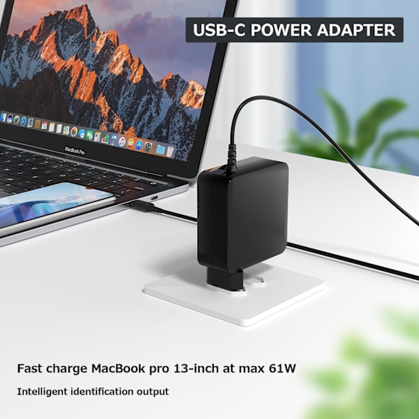 65W USB-C Portabel Laddare Strömförsörjning för ASUS UX425 UX435 UX391 UX325 och Andra Bärbara Datorer