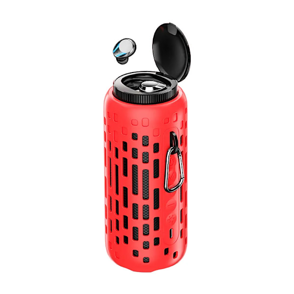 True Wireless Bluetooth Hörlurar Bluetooth-högtalare in-ear öronsnäckor 2 i 1 Svart
