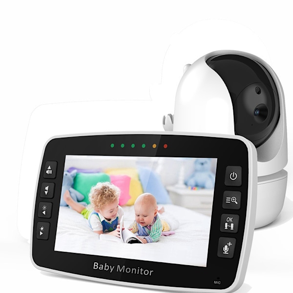SM43 Babyalarm 4,3 tommer Justerbart kamera Nattesyn Tovejs Stemme Intercom