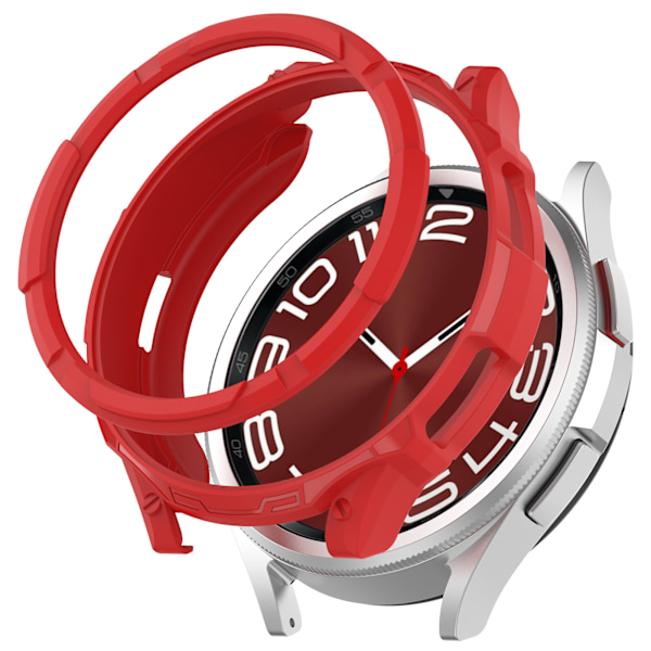 Passer til Samsung Watch6 Classic 47mm Beskyttelsesetui Rød