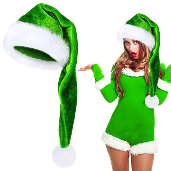 Julehat, Unisex Plys Julehat (grøn)
