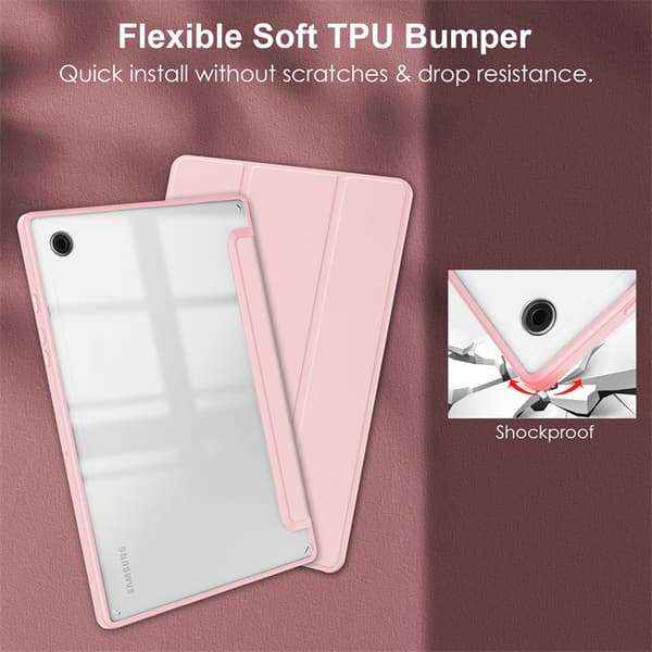 Etui til Samsung Galaxy TAB S8 PLUS/S7 FE /S7 plus 12.4 (Rosa)