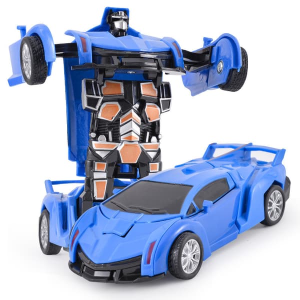 Leketøybil Mini Rambo Transformasjonsrobot er (blå)