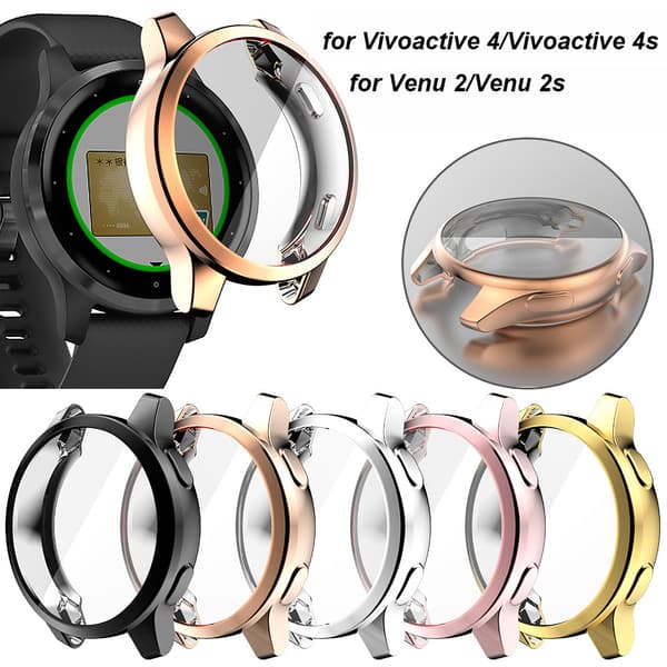 Beskyttelsesetui til Garmin Vivoactive 4S/Venu 2S (sort)
