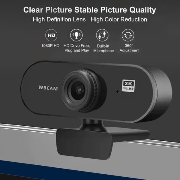 webcam 4K HD driverfri indbygget mikrofon