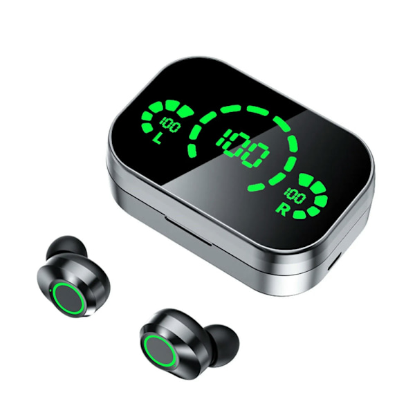 True Wireless Bluetooth Hörlurar LED Digital Display Brusreducerande Hörlurar För Android