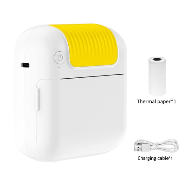Bluetooth-lämpötulostin, keltainen