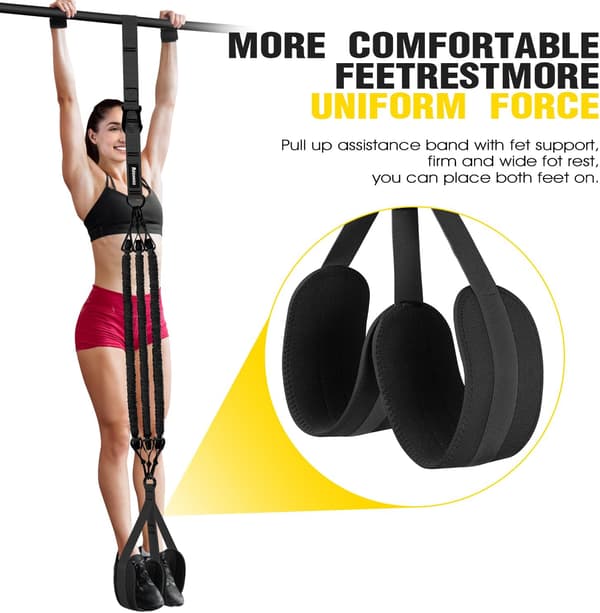 Motståndsband Pull Up Assistance Bands, Träning Styrketräning (300 lbs - Orange)
