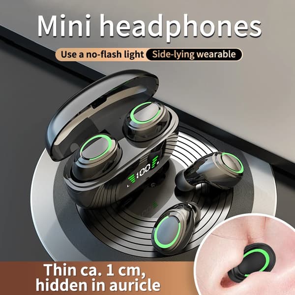 Ægte trådløse Bluetooth hovedtelefoner K11 Bluetooth 5.3 TWS Mini In-ear HIFI Lydkvalitet Sort