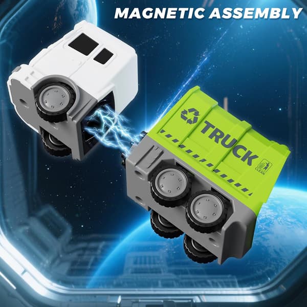 Transformer magnetisk bil lekesett, transformerende robot 35 stk