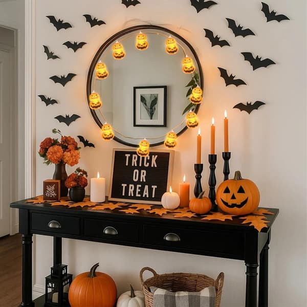 LED Lys Kæder 3M 20-Lys Halloween Dekorativ Græskar Lys Kæde (USB Version)