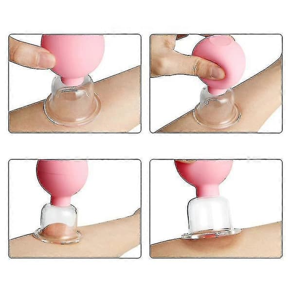 Massagekoppar i Gummi med Vakuum, 1 Set
