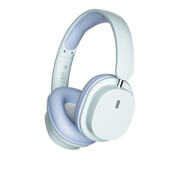 Bluetooth-hörlurar, Gamingheadset, Hi-Fi stereo/TF-kortplats (blå)