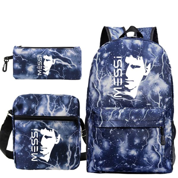 Lionel Messi Student Ryggsäck 3-Dels Set 24