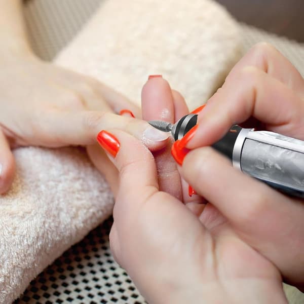 Elektrisk negleslibemaskine til manicure, pedicure, eksfoliering (blå)
