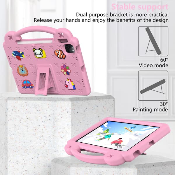 Etui til iPad Pro13 (2024) Anti-Fall (Rosa)
