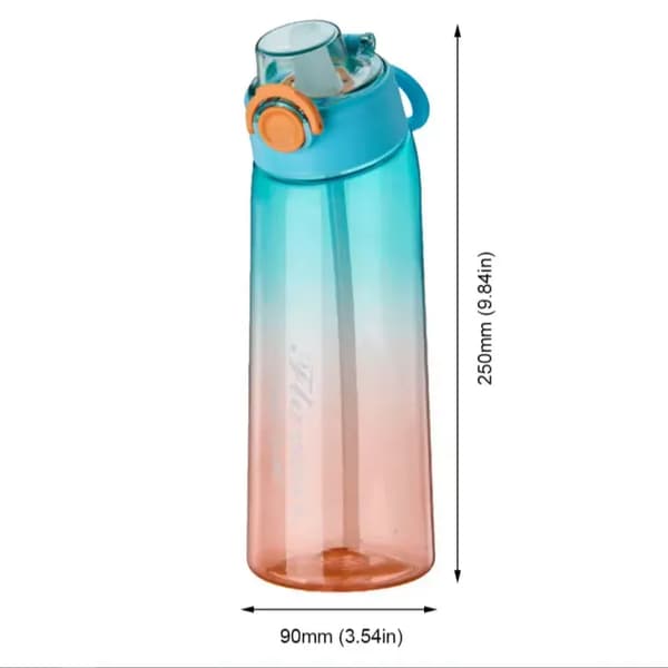 Air-Up Vattenflaska 900ml, med 5 smakskapslar, Sockerfri (Gradientrosa)