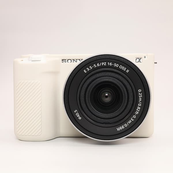 Etui til SONY ZVE10M2 Kamera silikonetui (Beige)