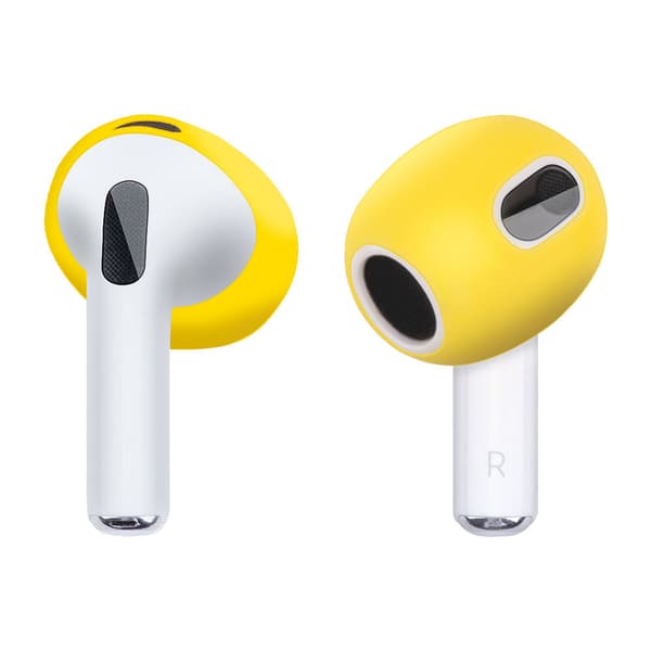 Ørepropper til AirPods3 silikone 3 par (gul)