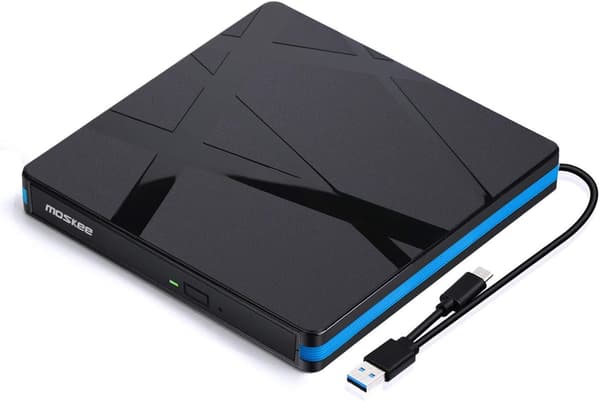 Extern DVD/CD-brännare Lämplig för bärbara datorer, iMac