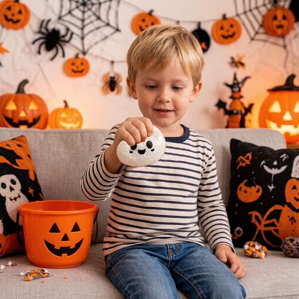 Stressavlastande leksaker, Halloween-presenter (white face)