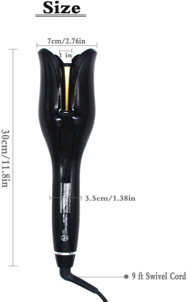 Locktång Automatisk keramik (80-210℃-rosa)