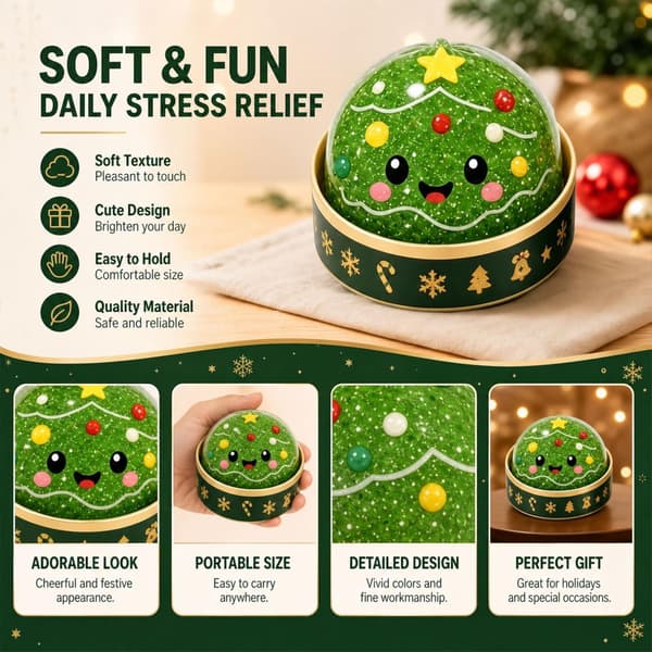 Stressavlastande leksaker, julklappar (Christmas tree)