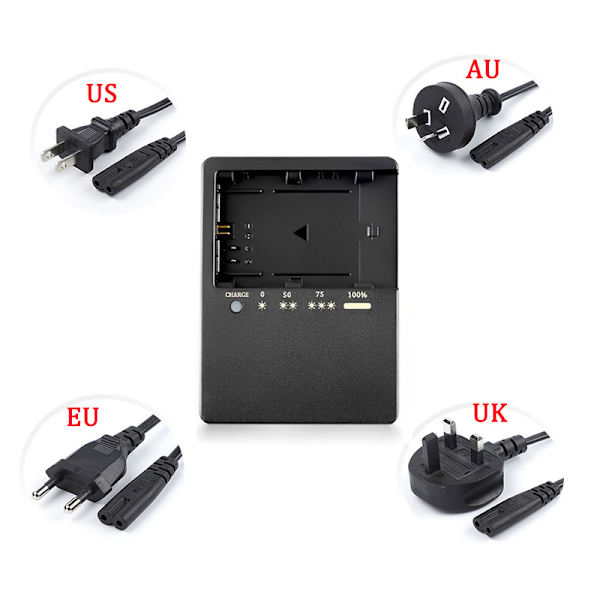 Laddare för Canon 5DS 6Da 6D LC-E6/LC-E6E/LP-E6N Batteri